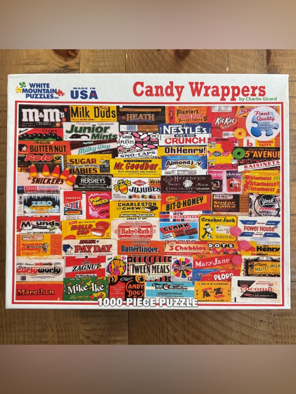 White Mountain Candy Wrappers 1000-Piece Puzzle - Multicolor